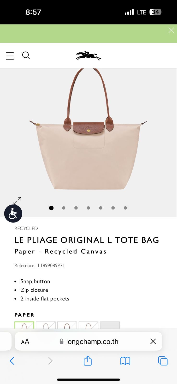 Long Champ Tote Bag Large