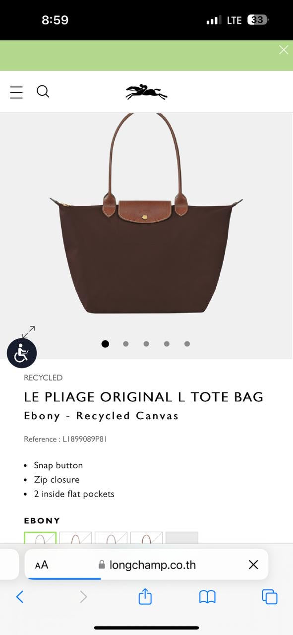 Long Champ Tote Bag Large