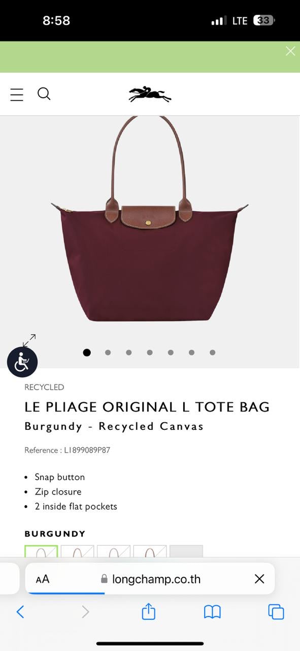 Long Champ Tote Bag Large