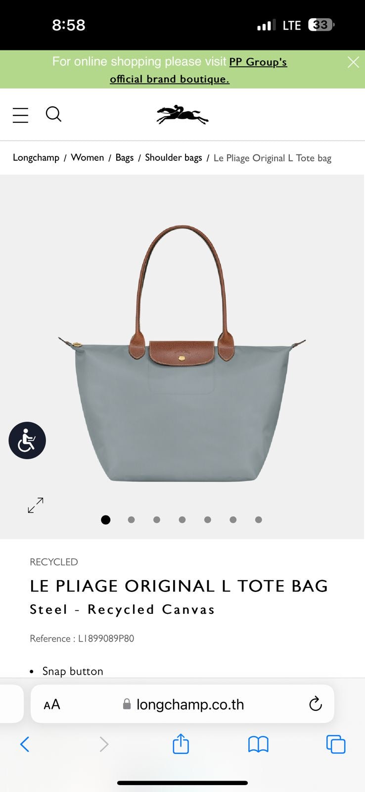 Long Champ Tote Bag Large