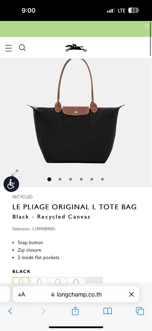 Long Champ Tote Bag Large