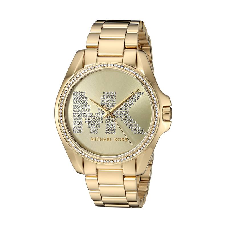 Michael Kors - Women’s Quartz Stainless Steel Gold Dial 43mm Watch MK6555