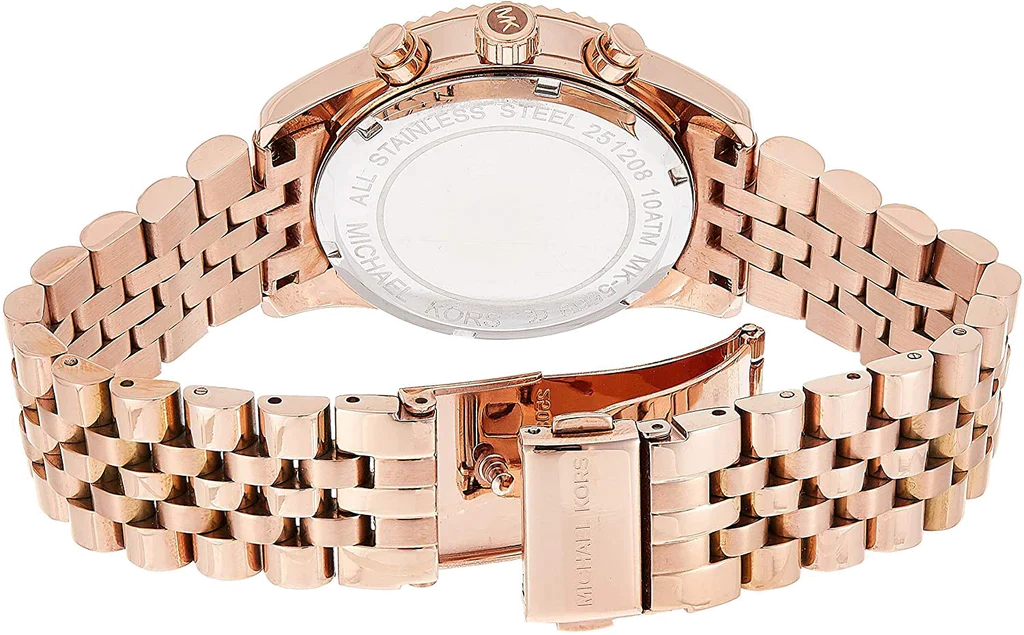 Michael Kors Women’s Chronograph Quartz Stainless Steel Rose Gold Dial 38mm Watch MK5569