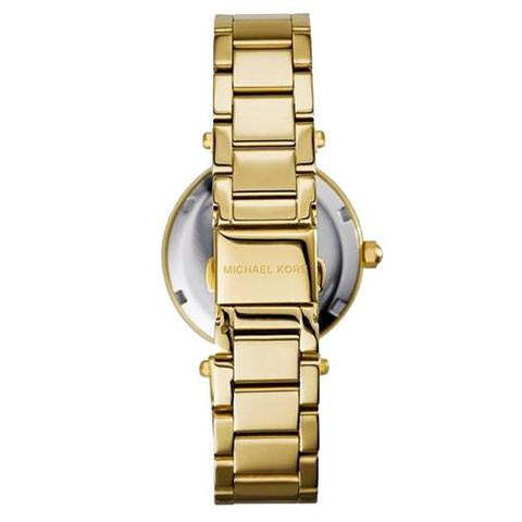 Michael Kors Women’s Quartz Chronograph Stainless Steel Gold Dial 33mm Watch MK6056
