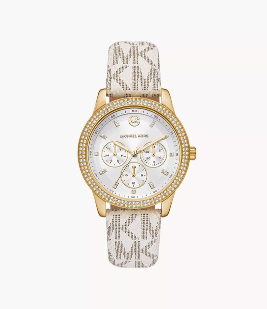 Michael Kors Tibby Multifunction White PVC Watch | MK6967 | 40MM | Stainless Steel |.