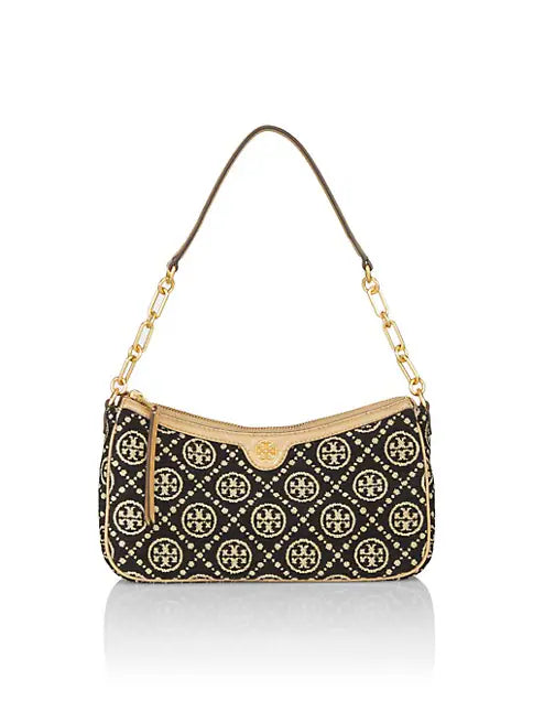 Tory Burch T Monogram Chenille Chain Bag