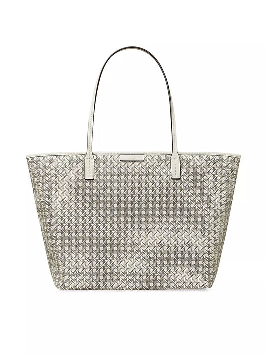 Tory Burch Ever Ready Basket Weave Tote Bag New Ivory