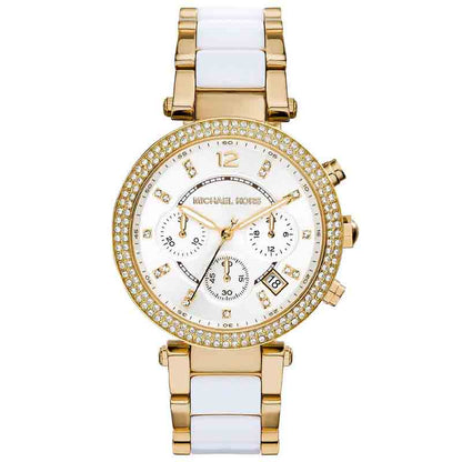 Michael Kors Women’s Quartz Stainless Steel White Dial 39mm Watch MK6119