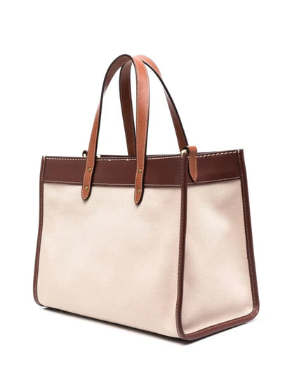 COACH FIELD TOTE 30 IN COLORBLOCK WITH COACH BADGE