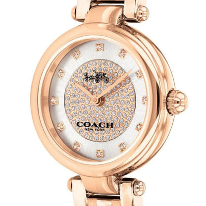 COACH 14503736 WHITE DIAL ROSE GOLD STAINLESS STEEL WOMEN'S WATCH