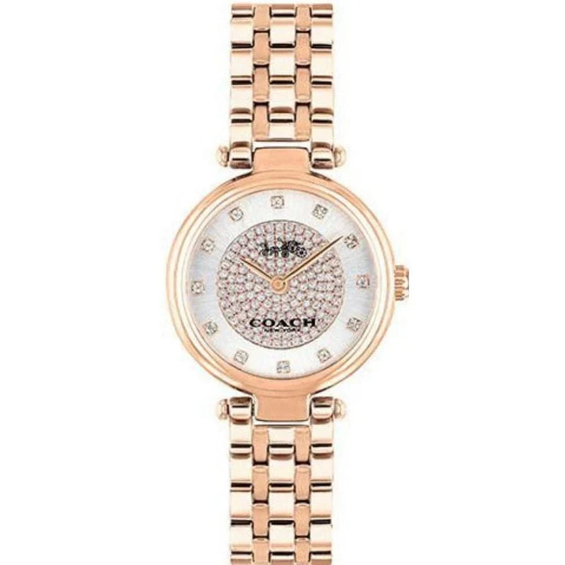 COACH 14503736 WHITE DIAL ROSE GOLD STAINLESS STEEL WOMEN'S WATCH