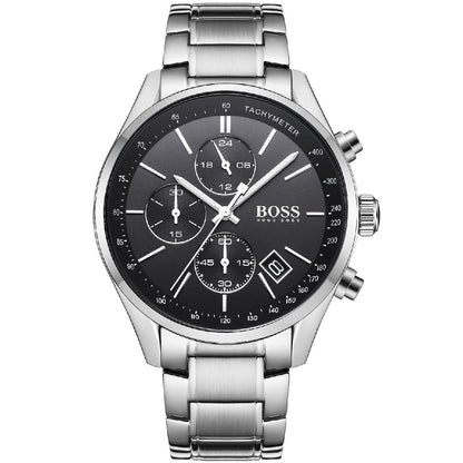 Hugo Boss Men's 1513477 Chronograph  Quartz Stainless Steel Black Dial 44mm Watch