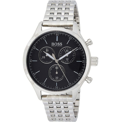 Hugo Boss Men's 1513652 Chronograph Quartz Stainless Steel Black Dial 44mm Watch