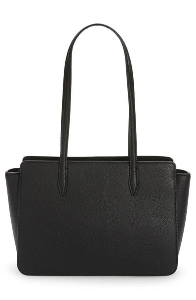 Tory Burch Robinson Small Leather Tote In Black