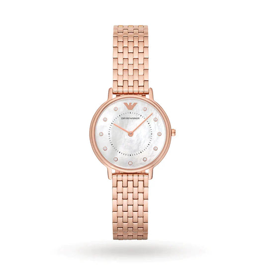 Emporio Armani Women’s Analog Stainless Steel Mother of Pearl Dial 32mm Watch Ar11006