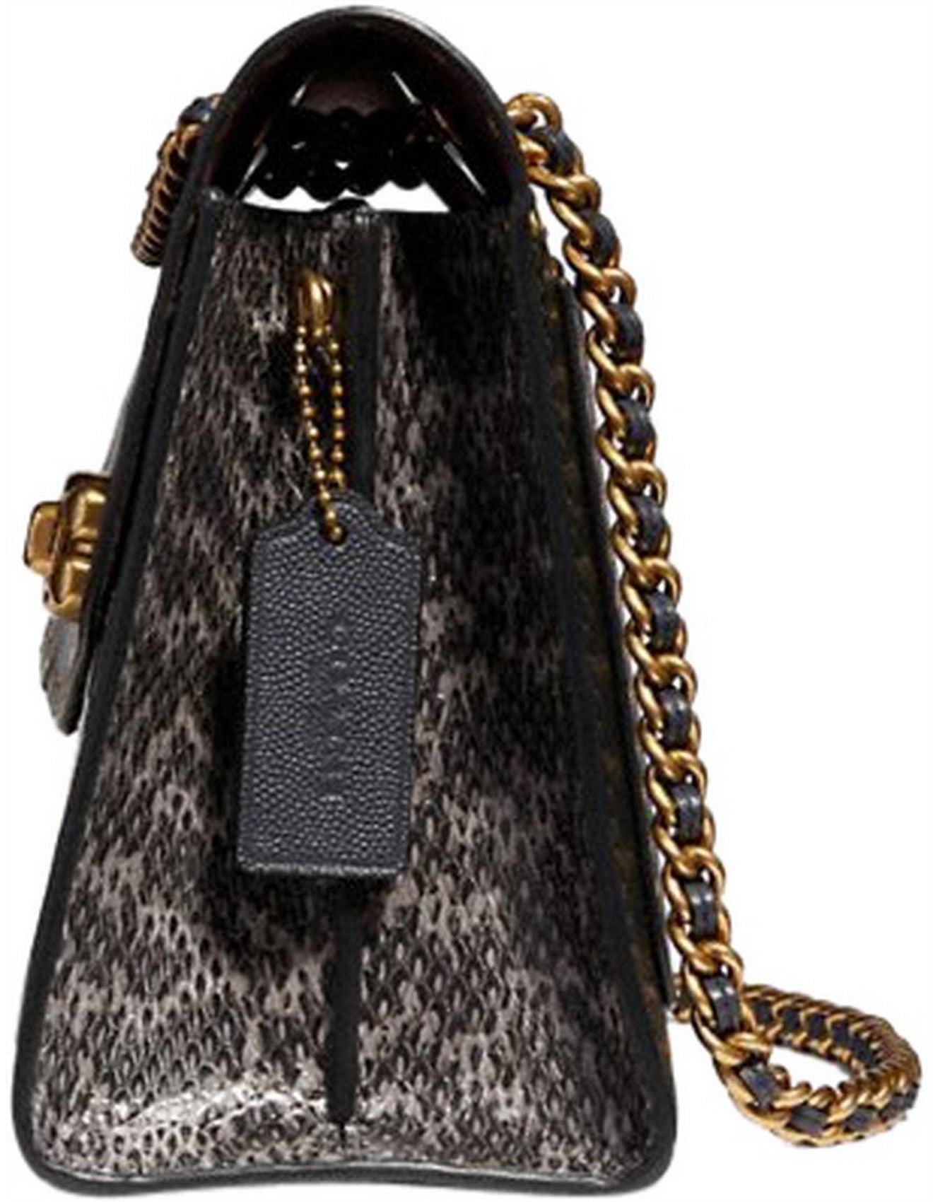 Coach Parker Shoulder Bag In Signature Leather With Rivets