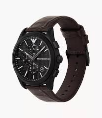 Emporio Armani Chronograph Brown Leather Watch | AR11549 | 42mm |