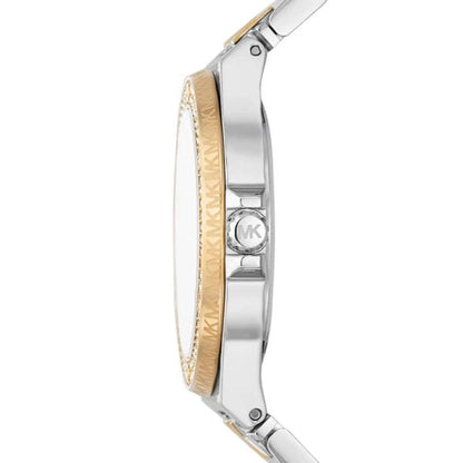 Michael Kors Women’s Quartz Two Tone Stainless Steel White Dial 37mm Watch MK7338