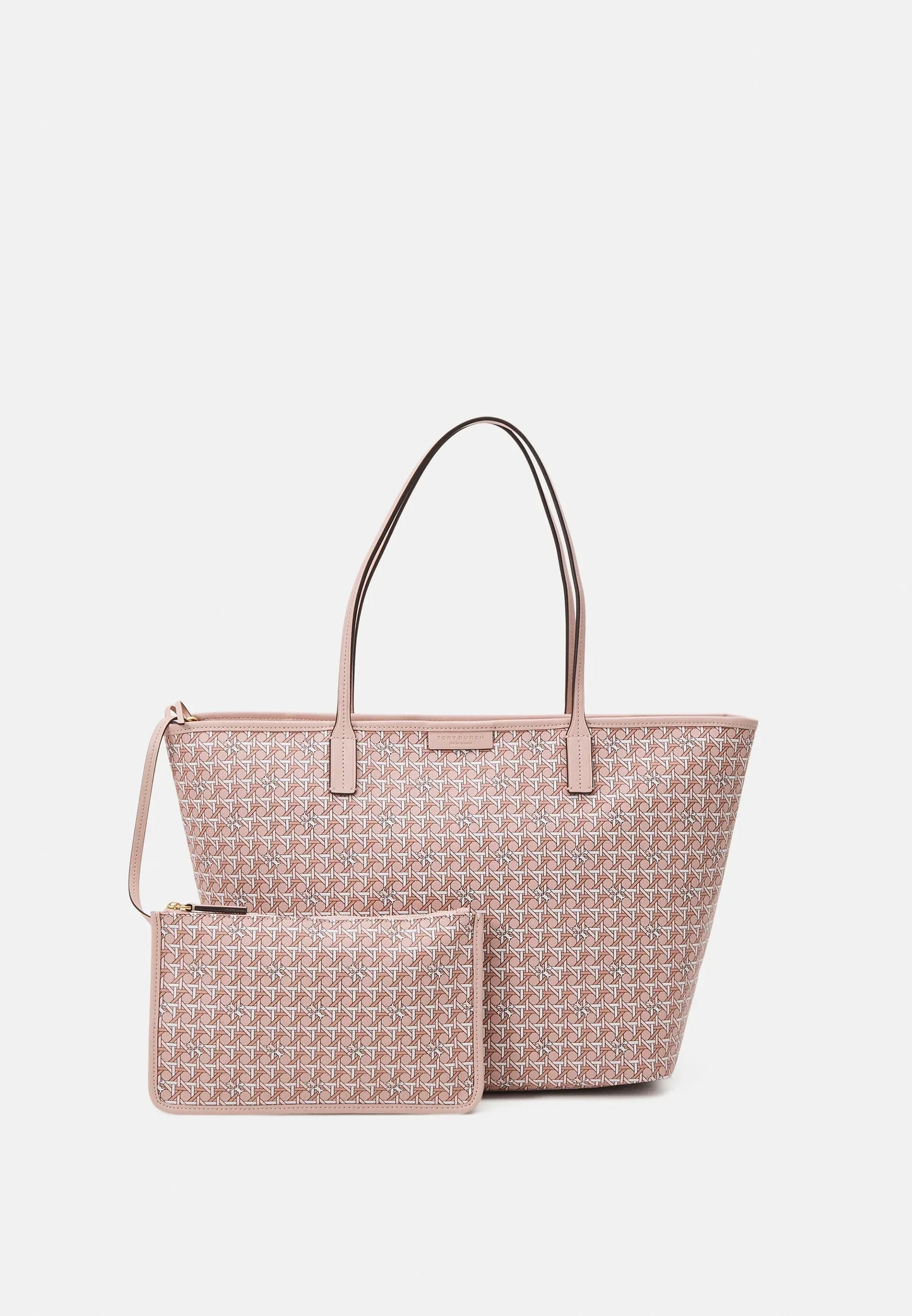 Tory Burch Ever Ready Basket Weave Tote Pink