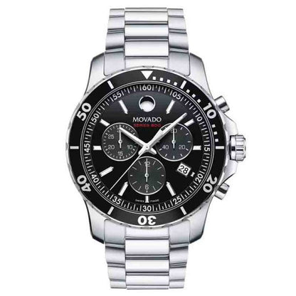 Movado Men’s Quartz Swiss Made | Stainless Steel Black Dial | 42mm Watch | 2600142