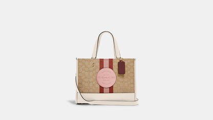 Coach Dempsey Carryall In Signature Jacquard With Stripe And Coach Patch