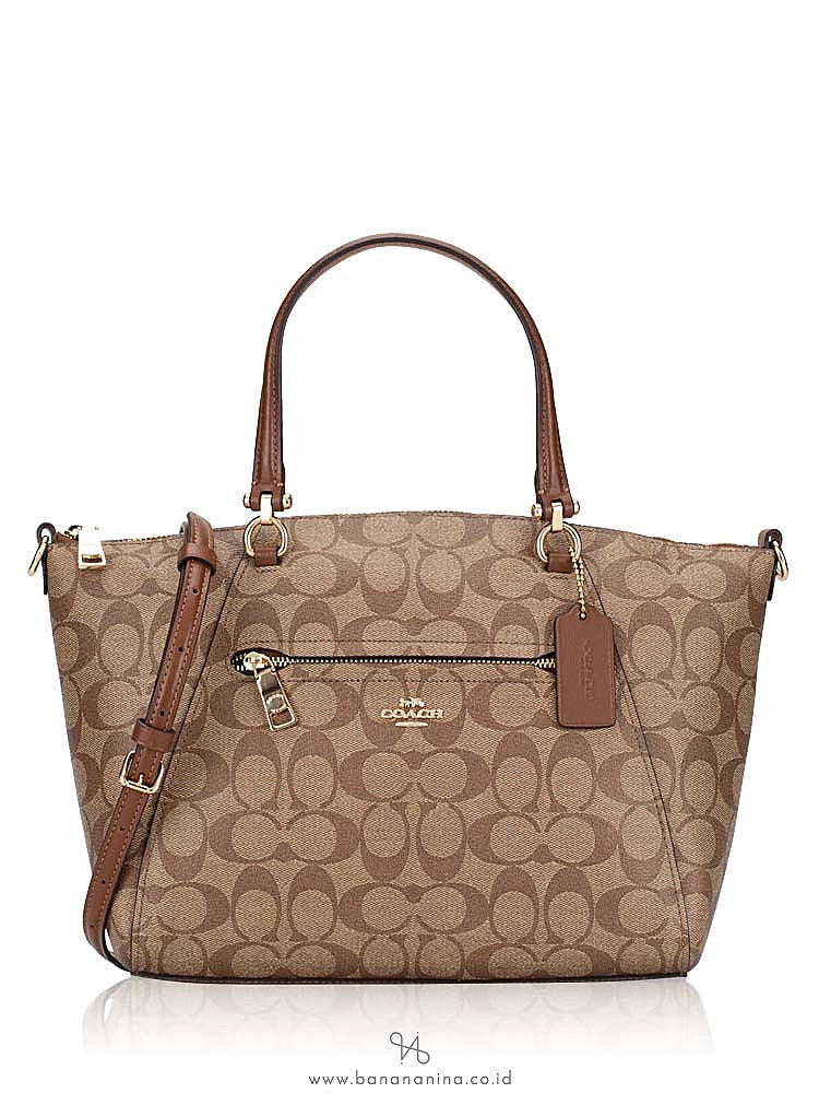 Coach Signature Prairie Satchel Khaki Saddle