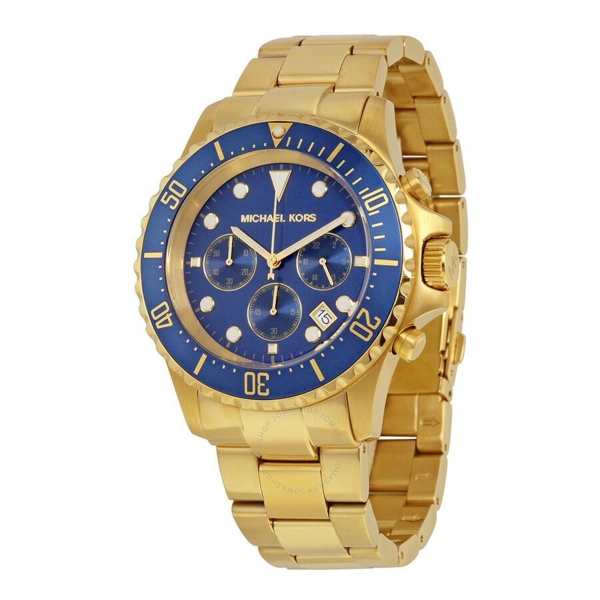 Michael Kors Men’s Stainless Steel Blue Dial 45mm Watch MK8267