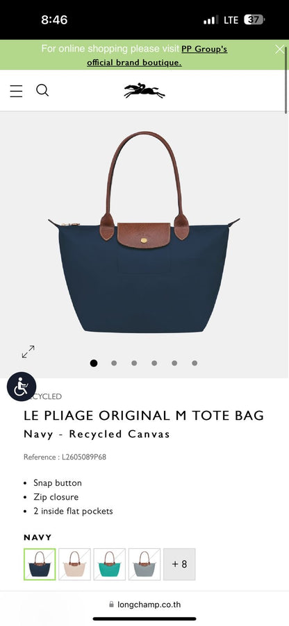 Long Champ Tote Bag Medium