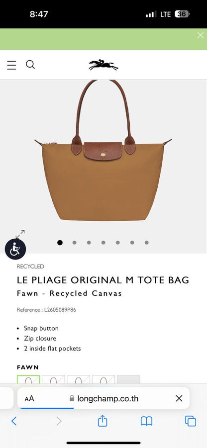 Long Champ Tote Bag Medium
