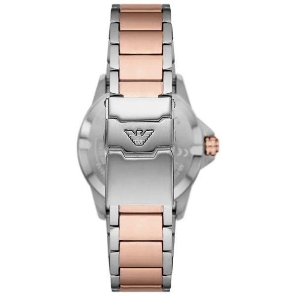 Emporio Armani Men’s Quartz Two-tone Stainless Steel Silver Dial 42mm Watch AR11591