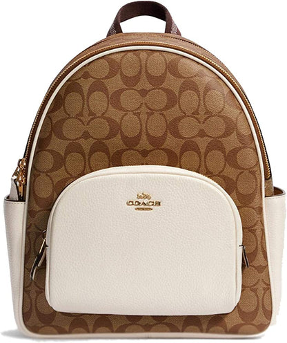 Coach Large Court Backpack In Signature Canvas