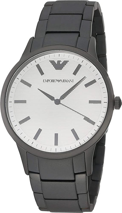 Emporio Armani - Emporio Armani Men's Three-Hand Black-Tone Stainless Steel Watch AR11259