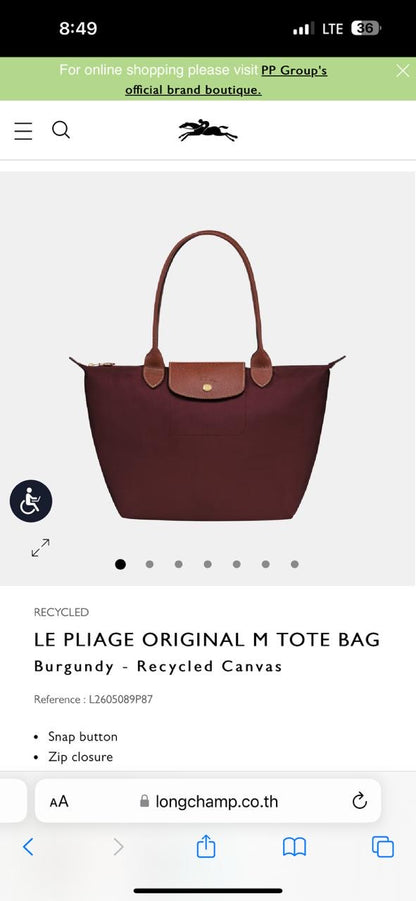 Long Champ Tote Bag Medium
