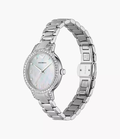 Emporio Armani Three-Hand Stainless Steel Watch Ar11484