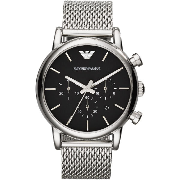 Emporio Armani - Men's Chronograph Dress Silver Watch AR1811