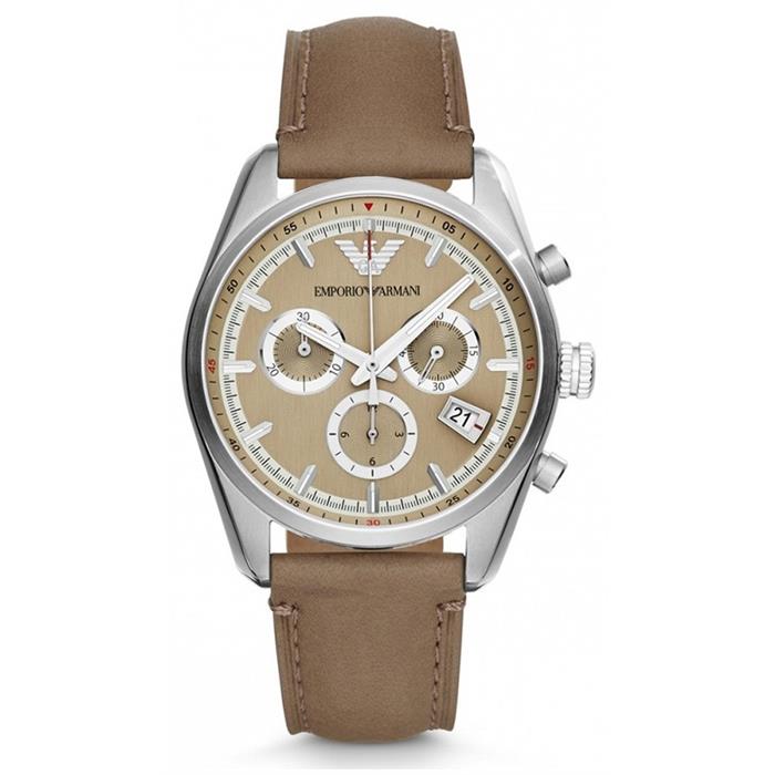 Emporio Armani - Men's Watch Brown/Leather 42.5 mm AR6042