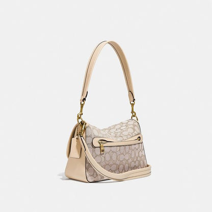 Coach Soft Tabby Shoulder Bag In Signature Jacquard