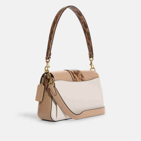 Coach Grace Shoulder Bag In Colorblock Taupe Multi