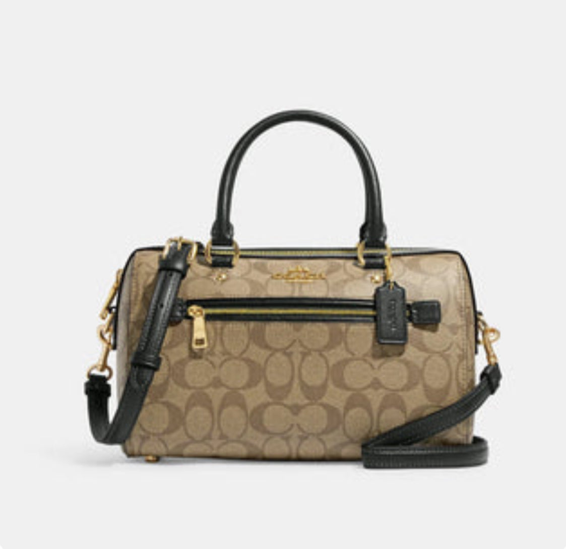 Coach Rowan Satchel In Signature Canvas