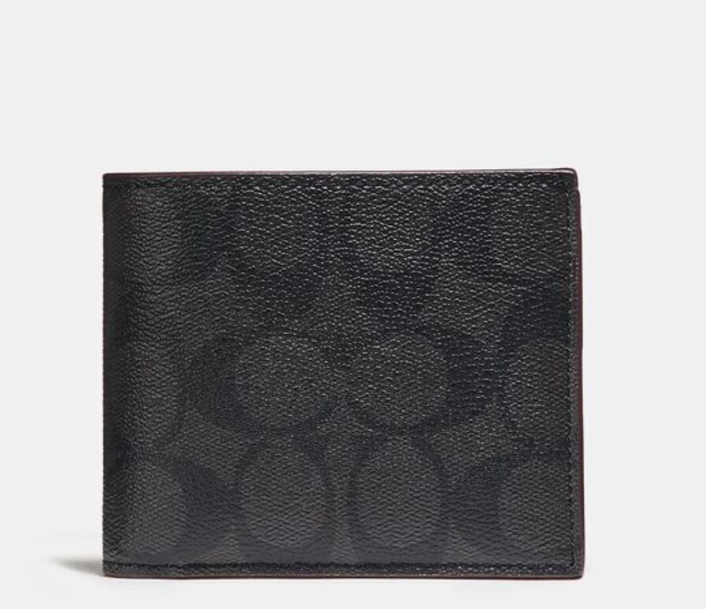 Coach 3-In-1 Wallet In Signature Canvas Men Wallet