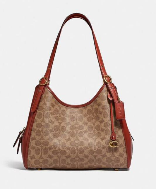 Coach Lori Shoulder Bag Signature Canvas