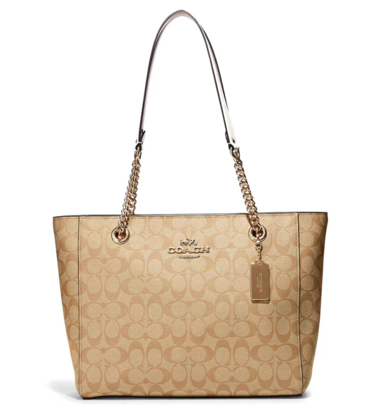 Coach Cammie Chain Tote In Signature Canvas