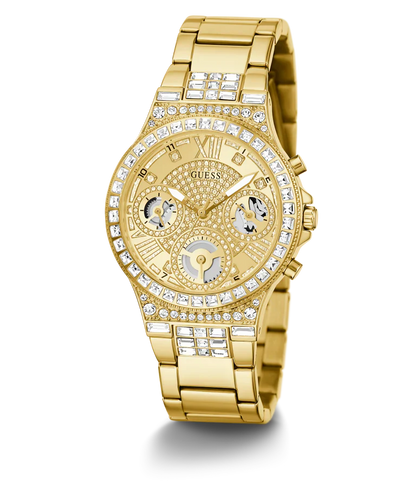 GUESS Ladies Gold Tone Multi-function Watch