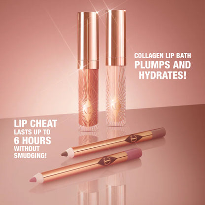 CT Mini Glossy Pink Lip Gloss and Lip Liner Set