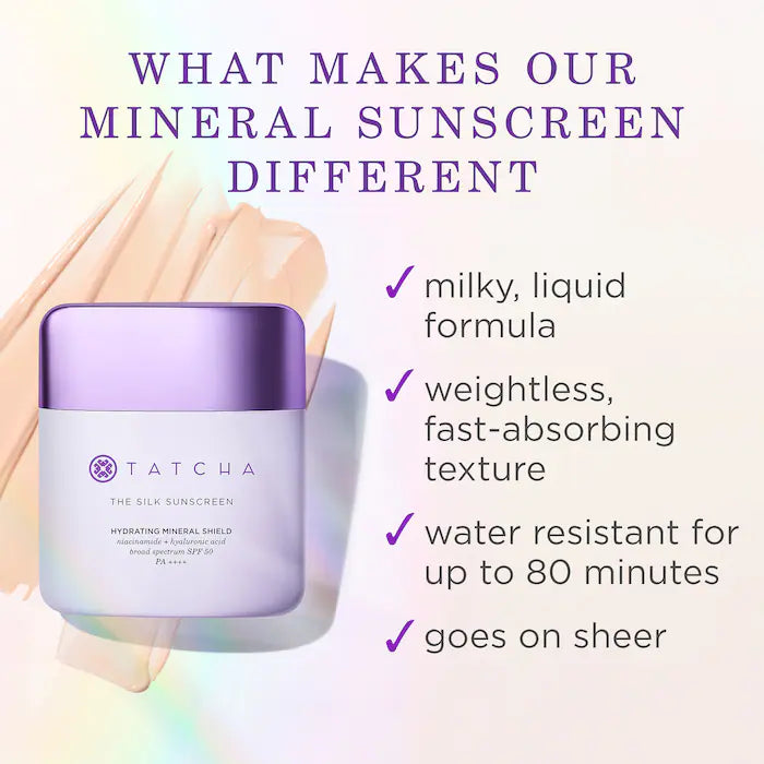 Tatcha Silk Sunscreen Mineral Broad Spectrum SPF 50