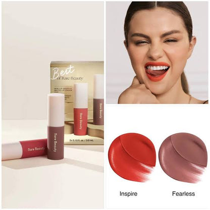 Rare Beauty Mini Lip Souffle Matte Cream Lipstick Duo