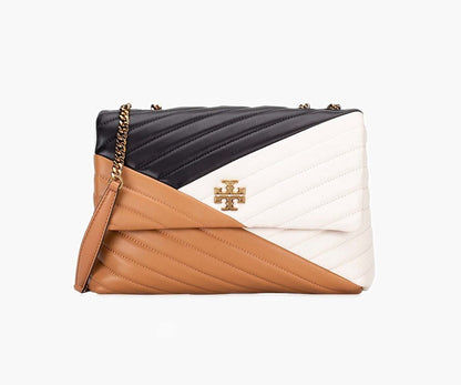 Tory Burch – Kira Chevron Color-Block Convertible Shoulder Bag (Large)