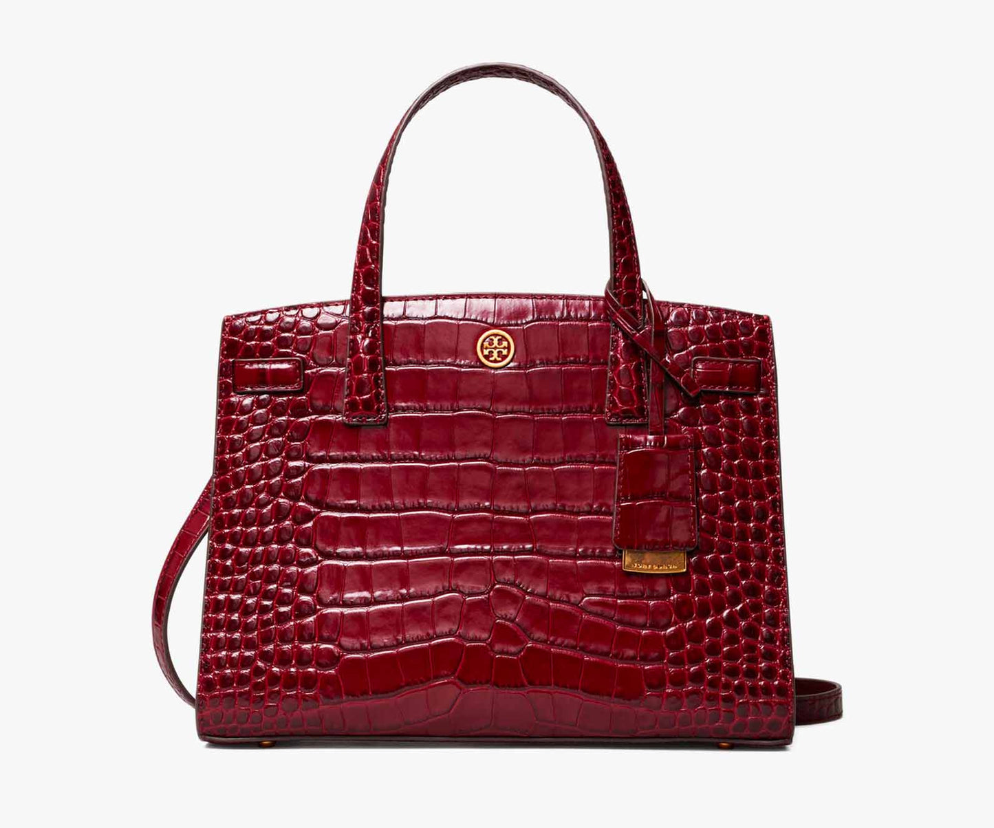 Tory Burch – Walker Croc Embosed Medium Satchel