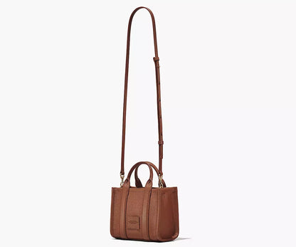 MARC JACOBS THE LEATHER MINI TOTE BAG (ARGAN OIL)