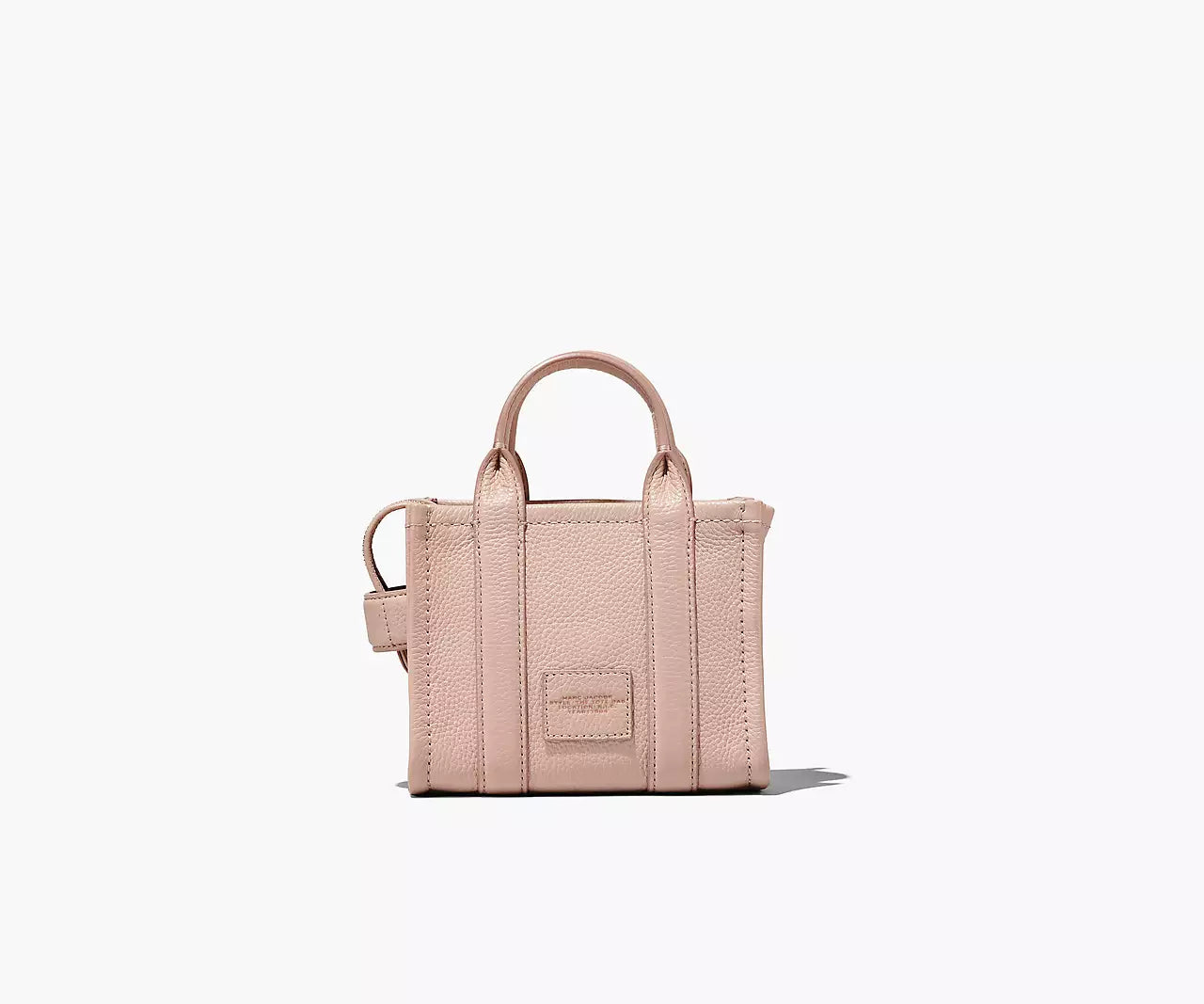 MARC JACOBS THE LEATHER MINI TOTE BAG (ROSE)